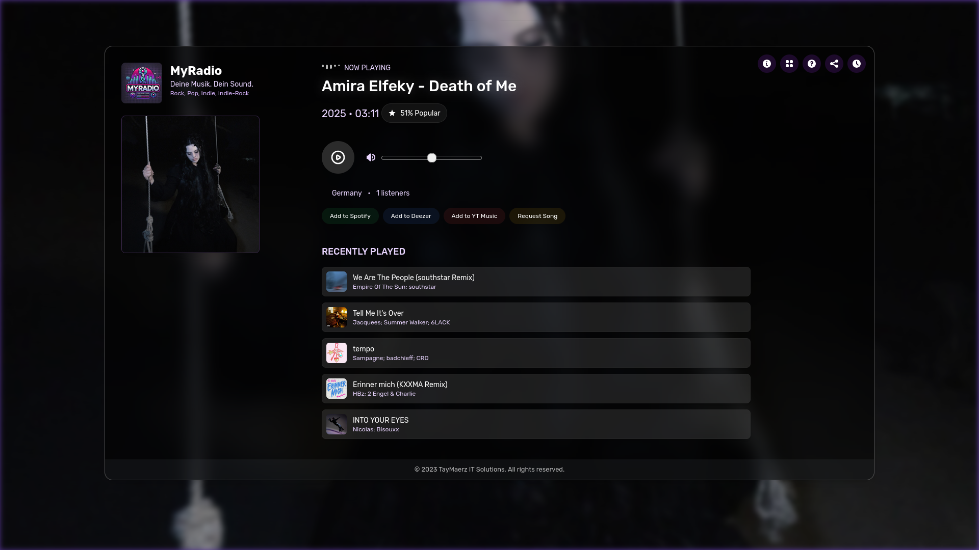MyRadio Screenshot